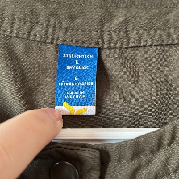 Stretchtech army green romper - Picture 3 of 7